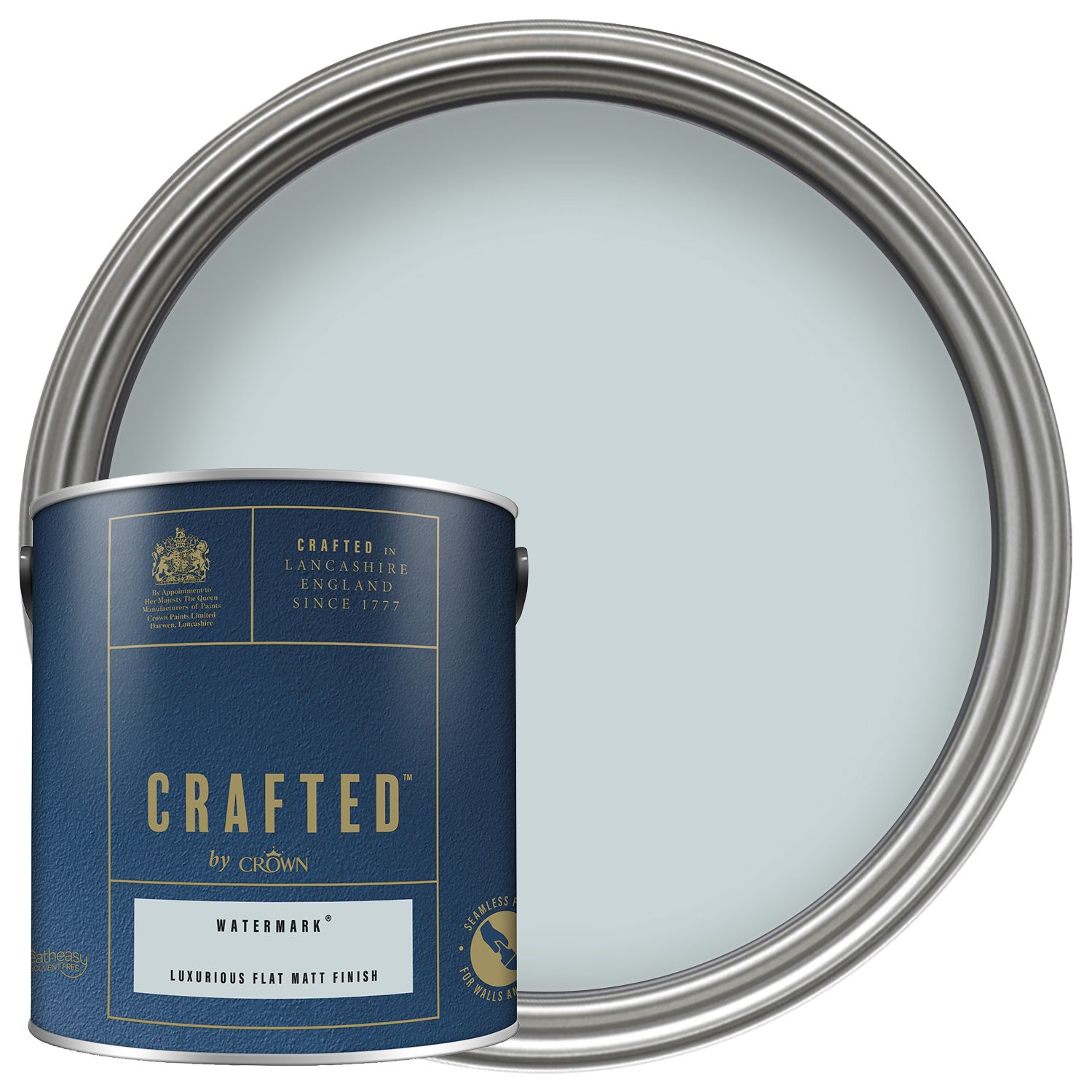 CRAFTED™ by Crown Flat Matt Emulsion Interior Paint - Watermark™ - 2.5L