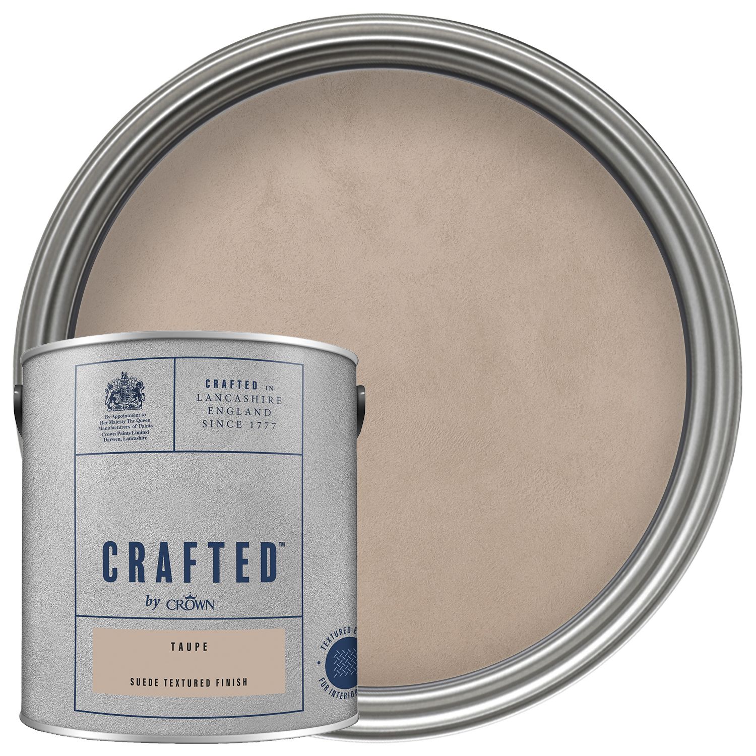 CRAFTED™ by Crown Emulsion Interior Paint - Textured Taupe™ - 2.5L