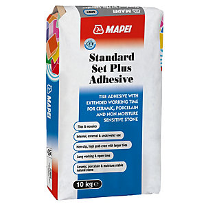 Mapei Standard Set Plus Ceramic & Porcelain Tile Adhesive Grey 10kg