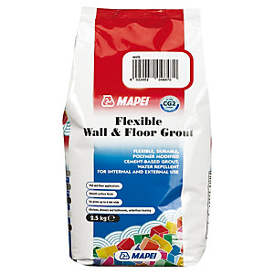 Mapei Flexible Coloured Wall & Floor Grout White 2.5kg