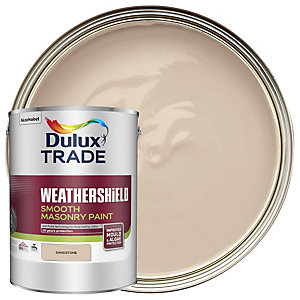 Dulux Trade Weathershield Smooth Masonry Paint - Sandstone 5L