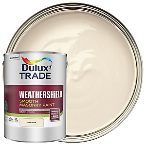 Dulux Trade Weathershield Smooth Masonry Paint - Gardenia 5L