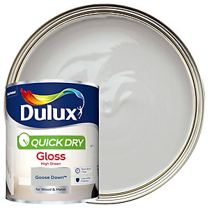 Dulux Quick Drying Gloss Paint - Goose Down- 750ml