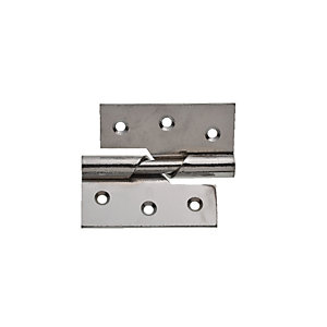 Wickes Rising Butt Hinge Right Hand - Chrome 76mm Pack of 2