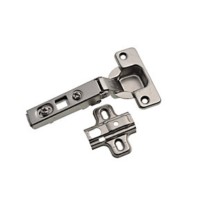 Wickes 110 Degree Clip On Concealed Cabinet Hinge - Nickel 35mm Pack of 6