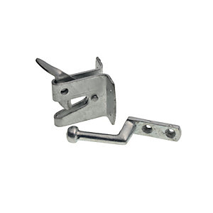 Image of Wickes Heavy Duty Auto Gate Latch Galvanised - 150mm