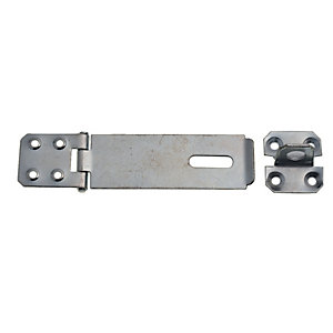 Image of Wickes Safety Hasp and Staple Galvanised - 100mm