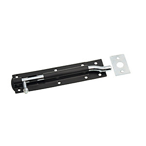 Wickes Tower Bolt Necked Black 150mm