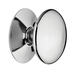 Wickes Victorian Cabinet Door Knob - Chrome 30mm Pack of 4