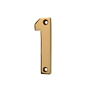 Wickes Door Number 1 - Brass