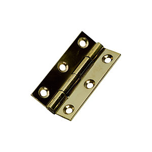Wickes Butt Hinge - Solid Brass 51mm Pack of 2