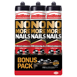 Unibond No More Nails Original Cartridge - 365g X3