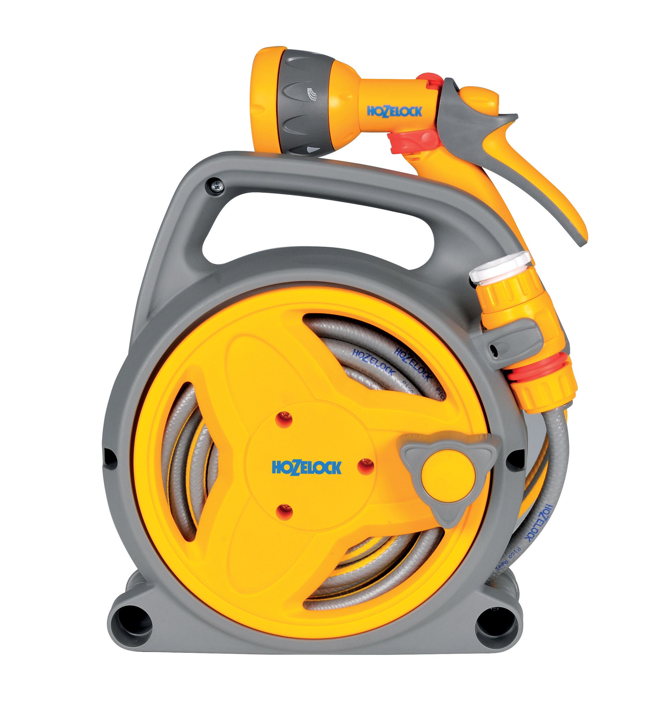 Hozelock Pico Hose Pipe Reel with Spray Gun - 10m