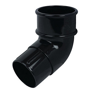Image of FloPlast 50mm MiniFlo Downpipe Offset Bend 112.5° - Black