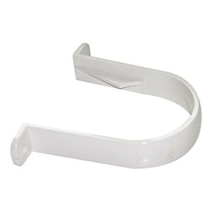 Image of FloPlast 68mm Round Line Downpipe Clip - White