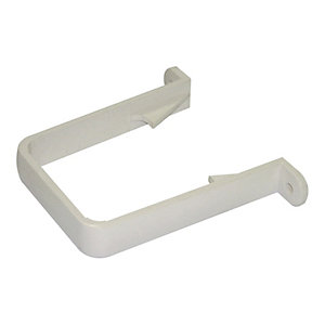 Image of FloPlast 65mm Square Line Downpipe Clip - White