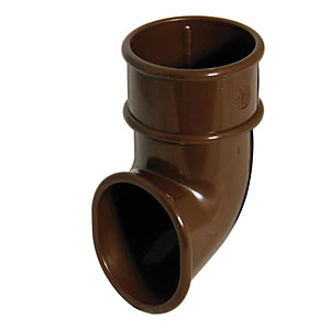 Image of FloPlast 50mm MiniFlo Downpipe Shoe - Brown