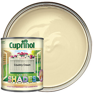 Cuprinol Garden Shades Matt Wood Treatment - Country Cream 1L