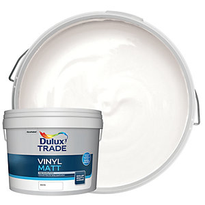 Dulux Trade Vinyl Matt Emulsion Paint - White - 10L