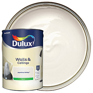 Dulux Silk Emulsion Paint - Jasmine White - 5L