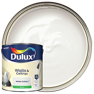 Dulux Silk Emulsion Paint - White Cotton - 2.5L