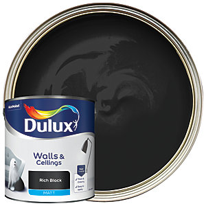 Dulux Matt Emulsion Paint - Rich Black - 2.5L