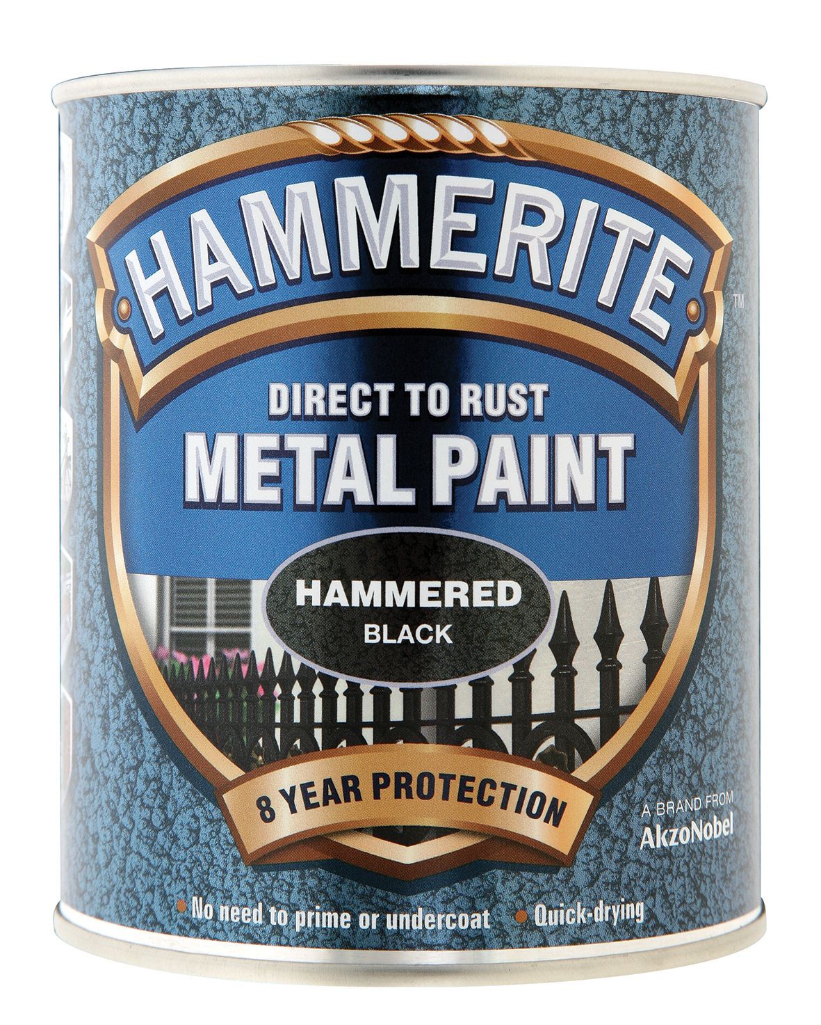 Hammerite Metal Hammered Paint - Black - 750ml