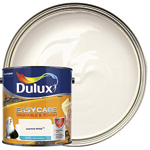 Dulux Easycare Washable & Tough Matt Emulsion Paint - Jasmine White - 2.5L