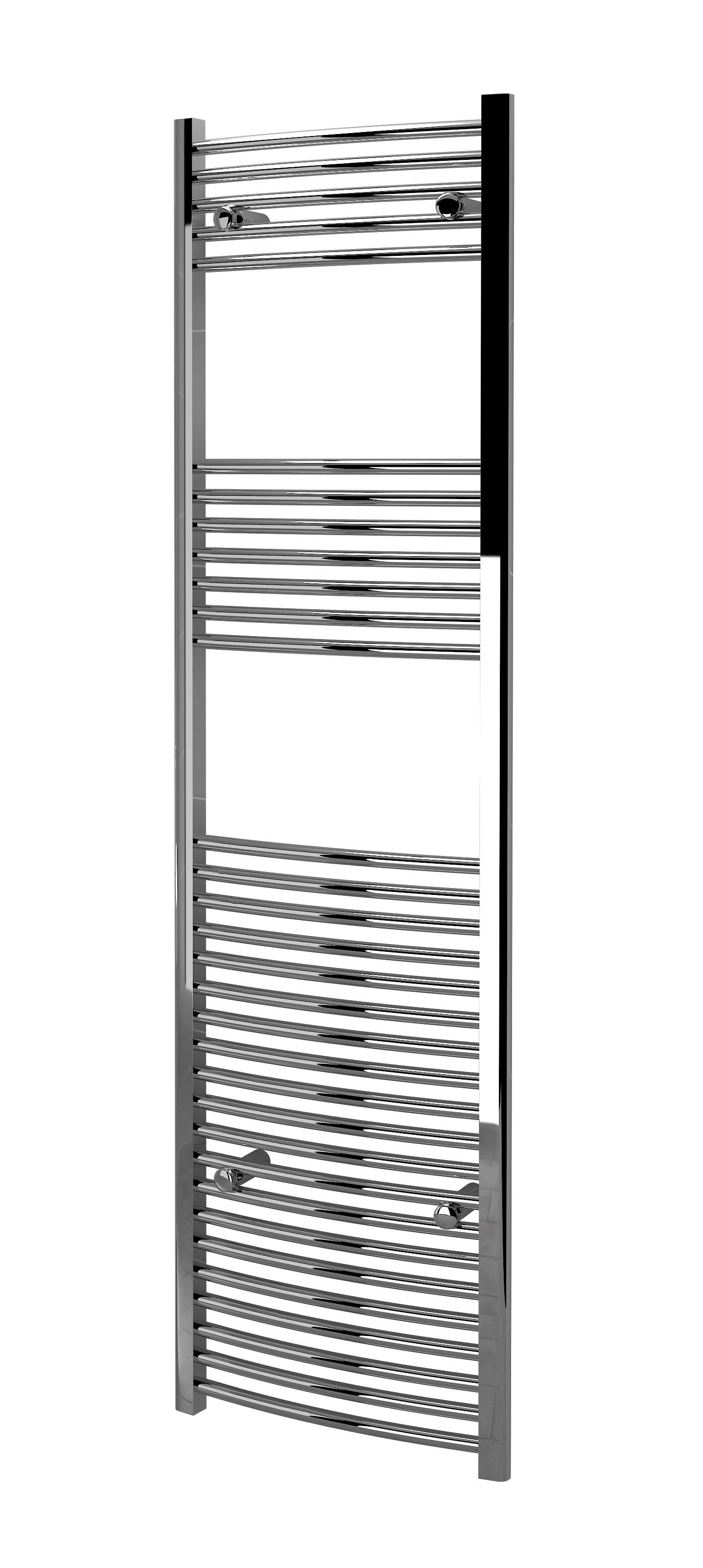 Kudox Curved Towel Radiator - Chrome 500 x 1800 mm