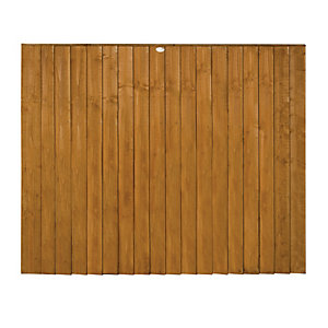 Forest Garden Dip Treated Featheredge Fence Panel - 6x5ft Multi Packs