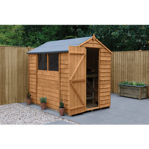 Forest Garden 7 x 5 ft Apex Overlap Dip Treated Shed