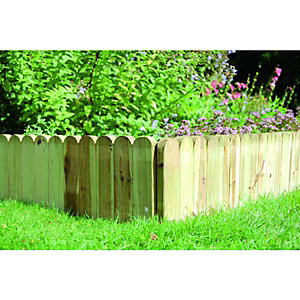 Forest Garden Dome Top Timber Border Edging - 230 X 1000 Mm