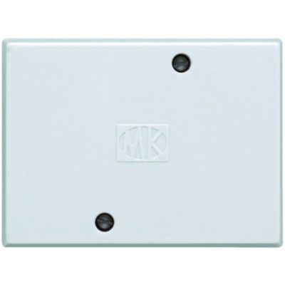 MK 3 Terminal Square Junction Box - White 30A