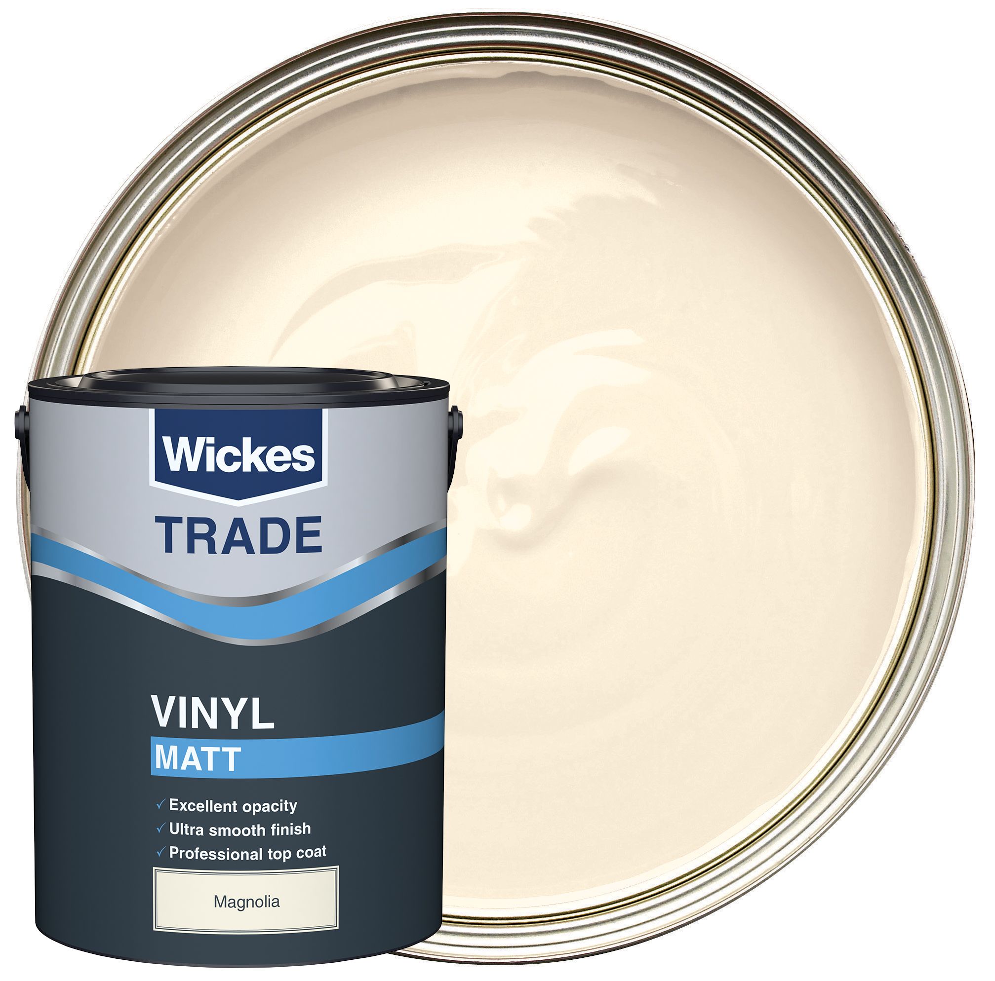 Wickes Trade Vinyl Matt Emulsion Paint - Magnolia 5L