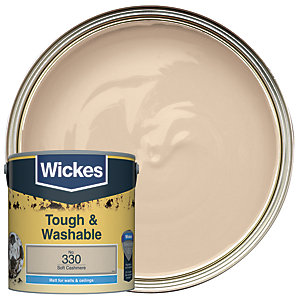 Wickes Soft Cashmere - No.330 Tough & Washable Matt Emulsion Paint - 2.5L