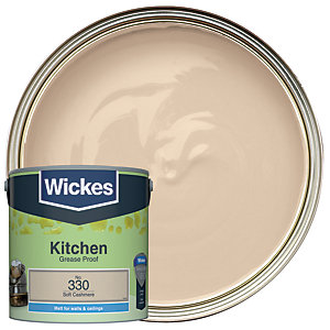 Wickes Soft Cashmere - No. 330 Kitchen Matt Emulsion Paint - 2.5L
