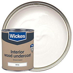 Wickes Solvent Based Undercoat White 750ml