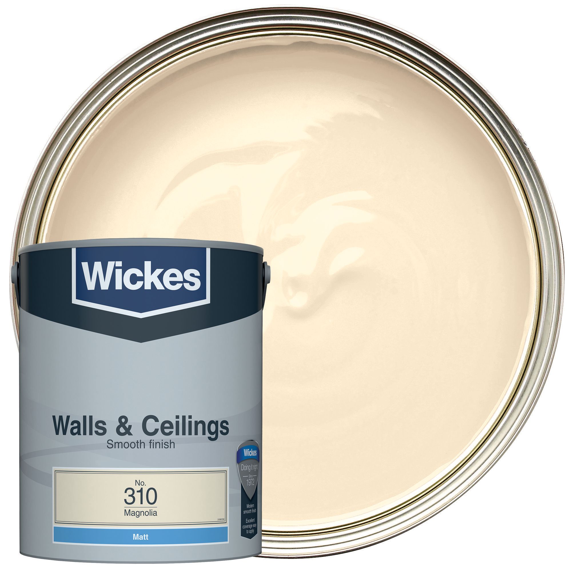 Wickes Magnolia - No. 310 Vinyl Matt Emulsion Paint - 5L