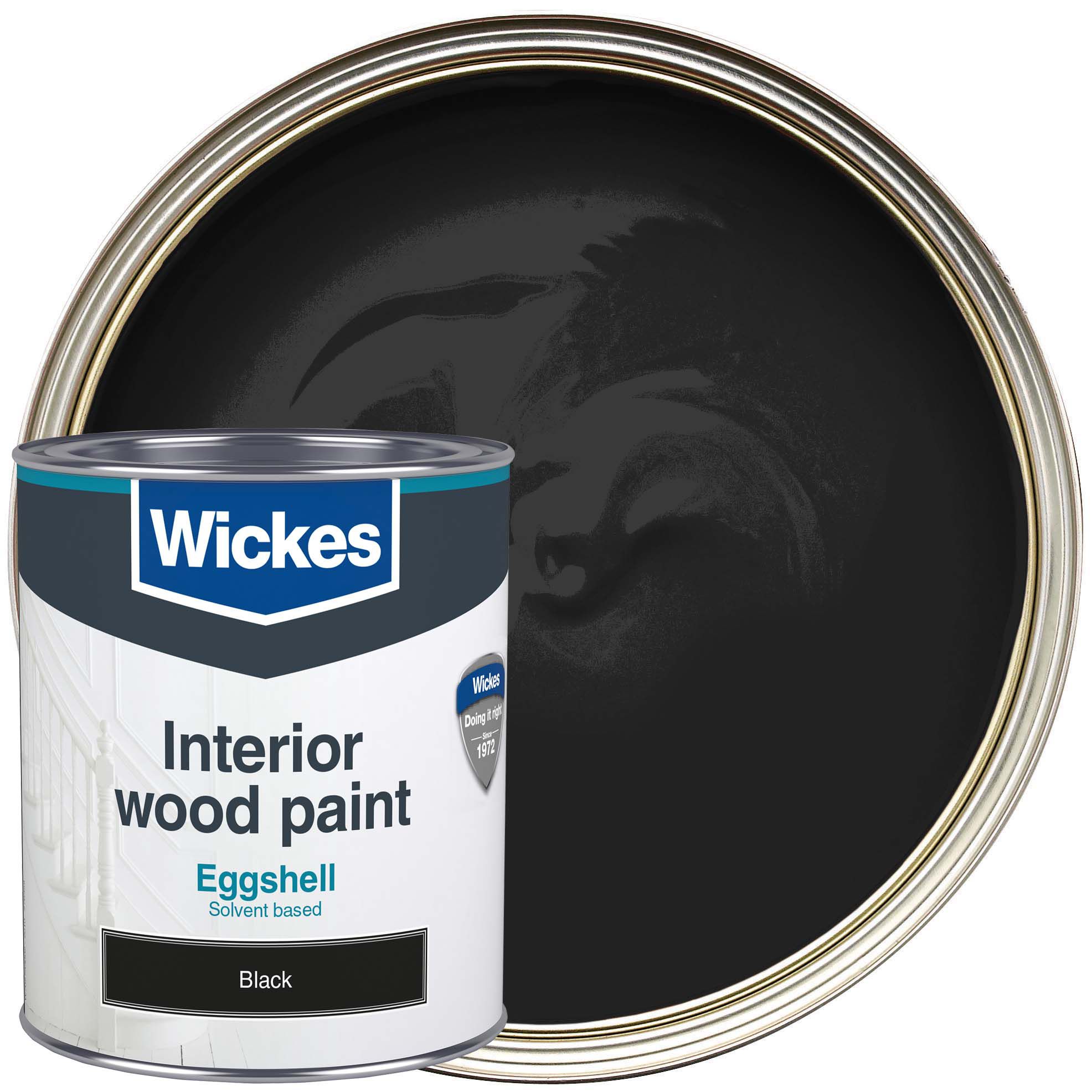 Wickes Eggshell Black 750ml