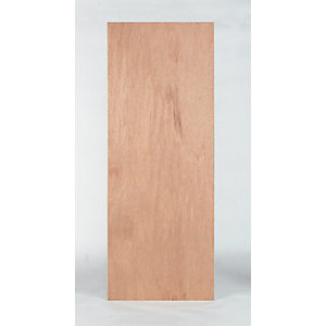Wickes Lisburn Plywood Flushed 1 Panel Intenal Door - 1981mm x 610mm