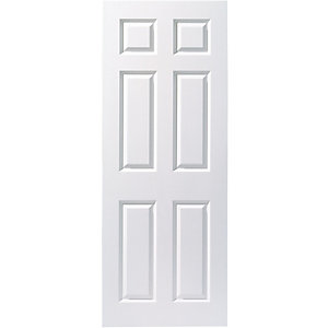 Wickes Woburn White Smooth Moulded 6 Panel Internal Door