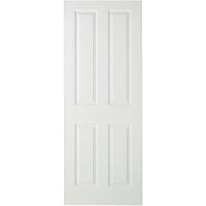 Wickes Stirling White Smooth Moulded 4 Panel Internal Door