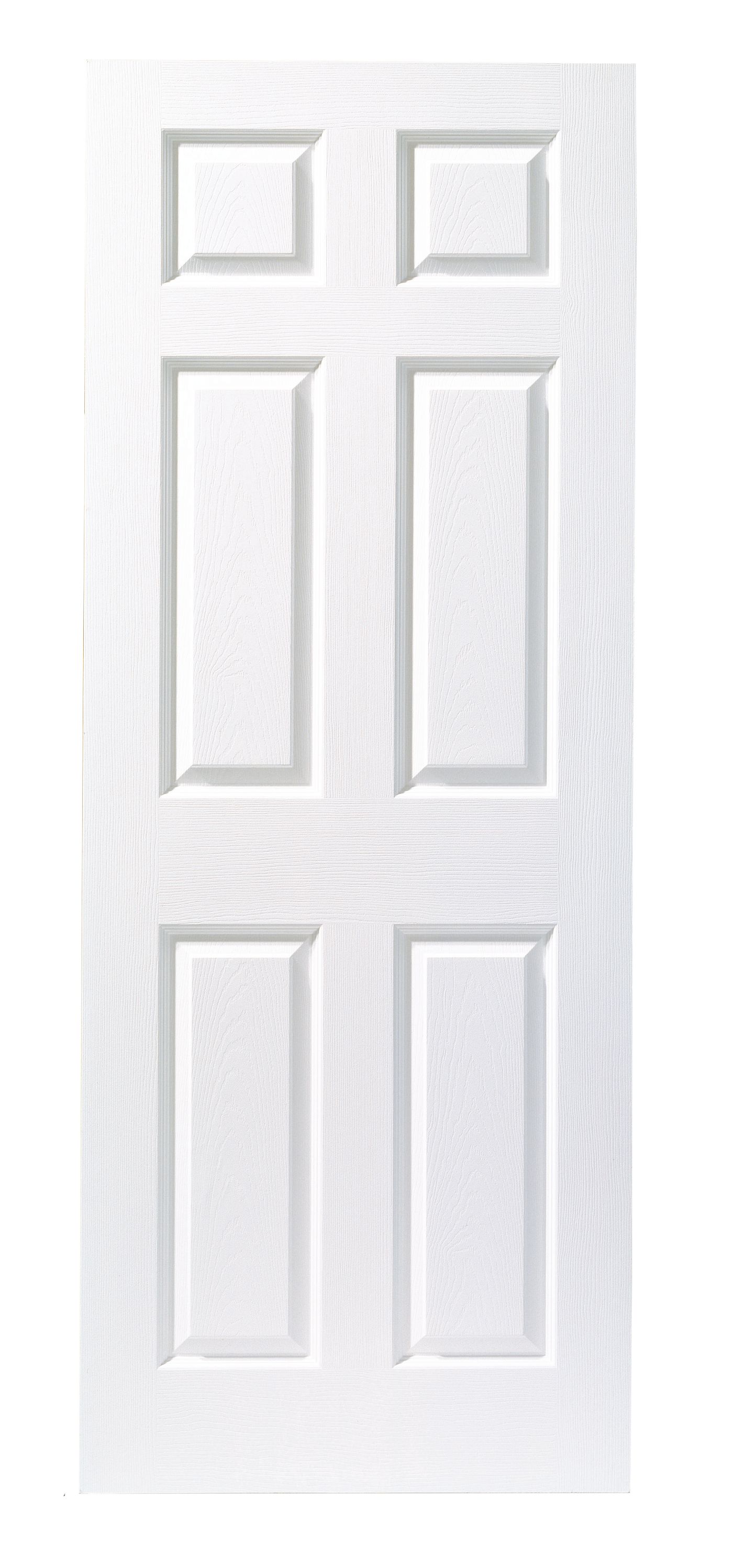 Wickes Woburn White Grained Moulded 6 Panel Internal Fire Door - 1981mm x 762mm