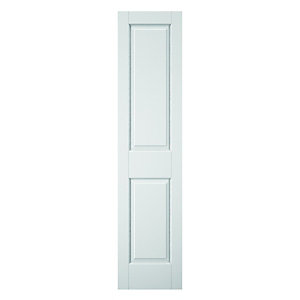 Wickes Stirling White Grained Moulded 2 Panel Internal Door