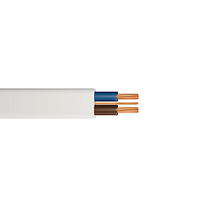 Time Twin & Earth Low Smoke Zero Halogen Cable - White 1.5mm2 x 50m