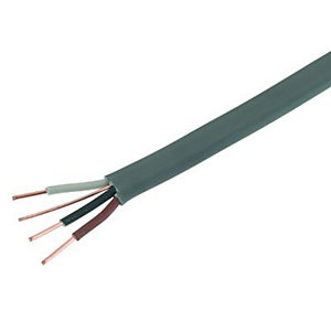 Wickes 3 Core & Earth Cable - Grey 1.5mm2 x 16.5m