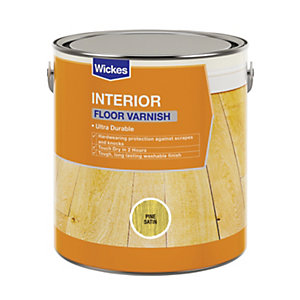 Wickes Floor Varnish - Pine Satin 2.5L