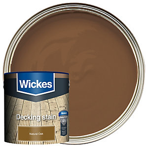Wickes Decking Stain - Natural Oak 2.5L