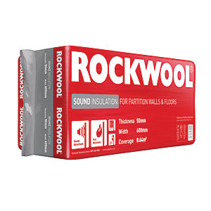 Rockwool Sound Insulation Slab - 50 x 600mm x 1.2m