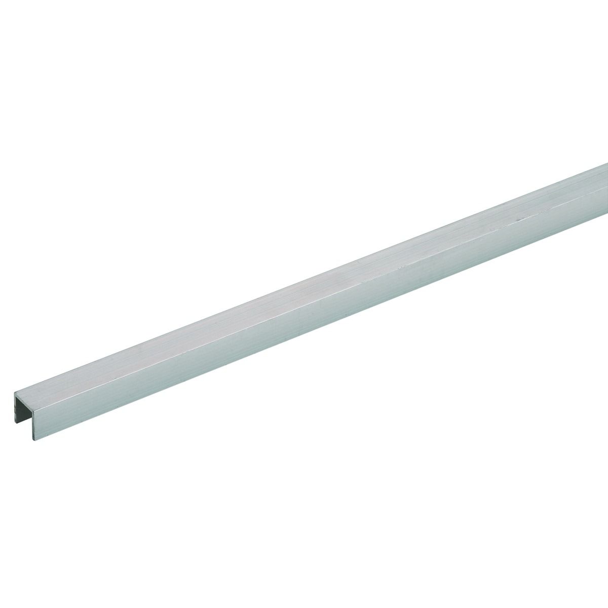 Wickes 15.5mm Multi-Purpose U Section - Aluminium 1m